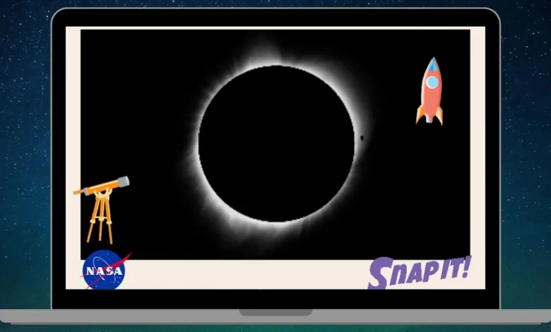 NASA'nın Snap It oyunu, 8 Nisan'da yaşanacak Güneş Tutulmasında yaşanacaklar öncesinde çocukları bilgilendiriyor.