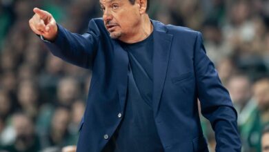 EuroLeague Final-Four'de temsilcimiz Fenerbahçe Beko'ya elenen Ergin Ataman'lı Panathinaikos üçüncülük maçında da ezeli rakibi Olympiakos'a kaybetti
