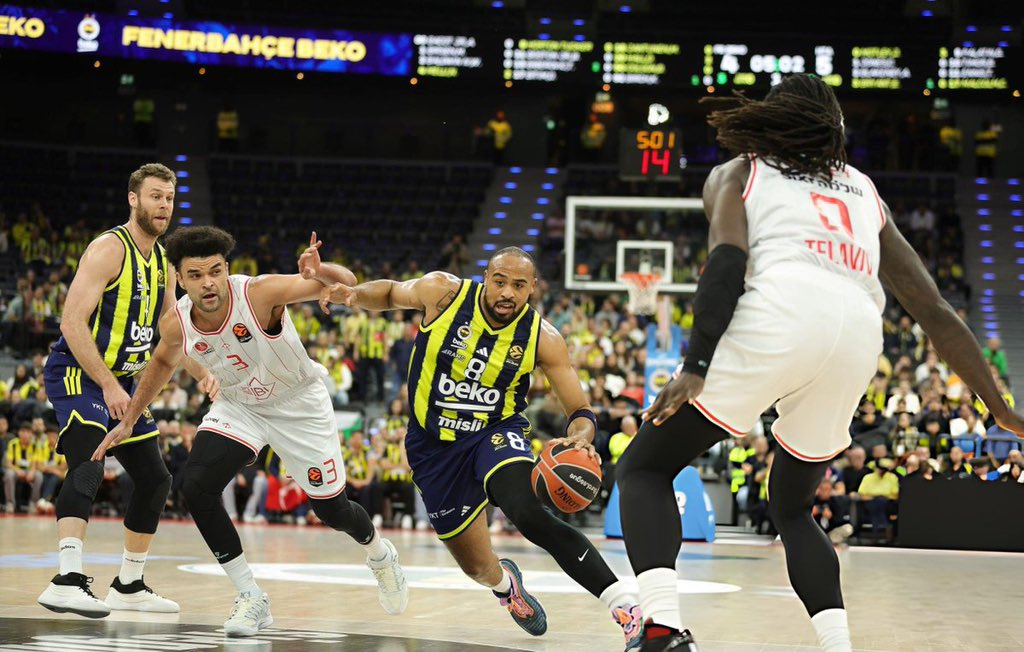 Fenerbahçe Beko, son şampiyonu olduğu, EuroLeague’de lider olan İsrail’in Hapoel Tel Aviv takımını devirdi