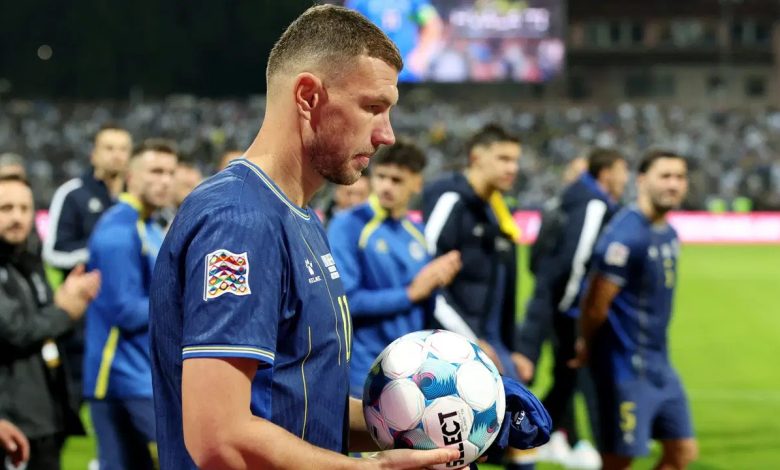 Bosna Hersek’in efsane futbolcusu Edin Dzeko, İsveç karşısında milli formayı son kez giydi. 63.